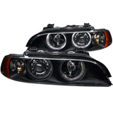 ANZO 1997-2001 BMW 5 Series Projector Headlights w/ Halo Black 121017