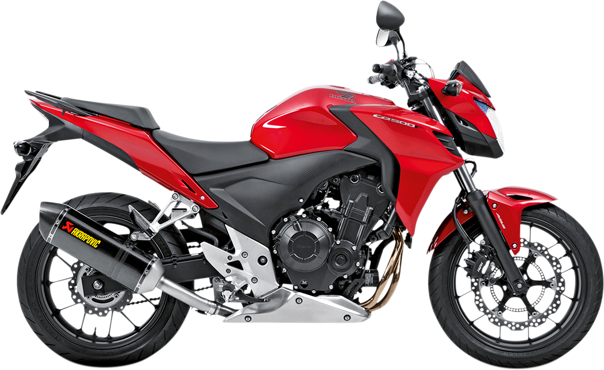 Silenciador de línea deslizante AKRAPOVIC - Fibra de carbono CB400 /500 X/R/F 2013-2016 S-H5SO2-HRC 1811-2604 