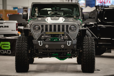 DV8 Offroad 18+ Jeep JL Heat Dispersion Hood - Primer Black HDMBJL-01
