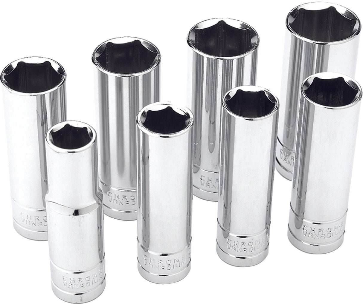 PERFORMANCE TOOL8 Pc 1/2" Sae Socket Set DeepW32300