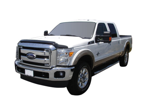 AVS 11-16 Ford F-350 High Profile Bugflector II Hood Shield - Smoke 45059