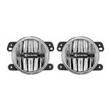 KC HiLiTES 10-18 Jeep JK 4in. Gravity G4 LED Light 10w SAE/ECE Clear Fog Beam (Pair Pack System) 497