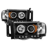 Spyder Dodge Ram 1500 02-05/Ram 2500 03-05 Projector Headlights LED Halo LED Blk PRO-YD-DR02-HL-BK 5009975