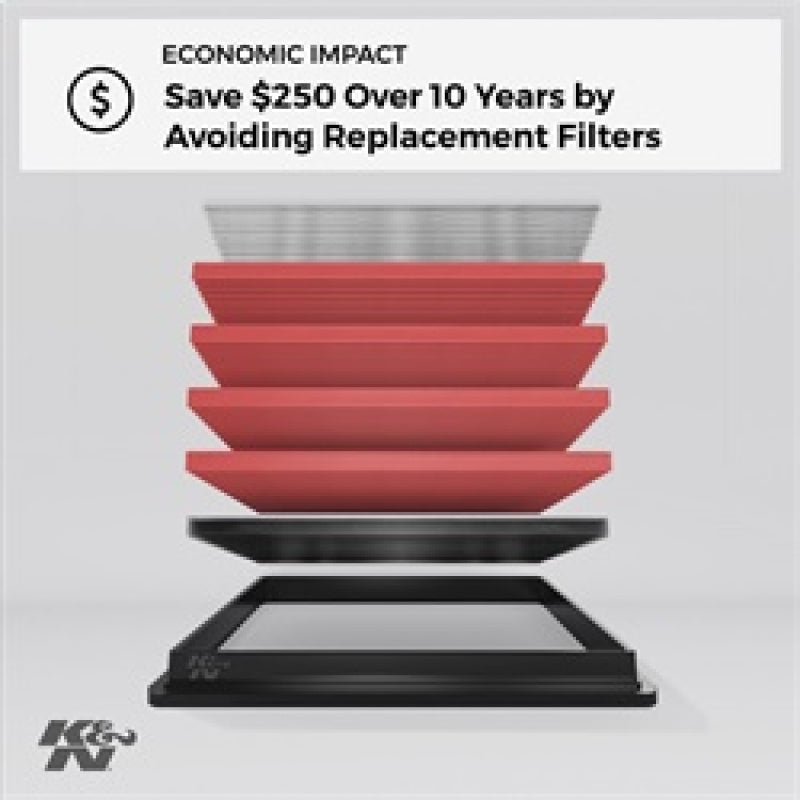 K&N Replacement Air Filter DODGE JOURNEY 2.4L-L4; 2009 33-2423