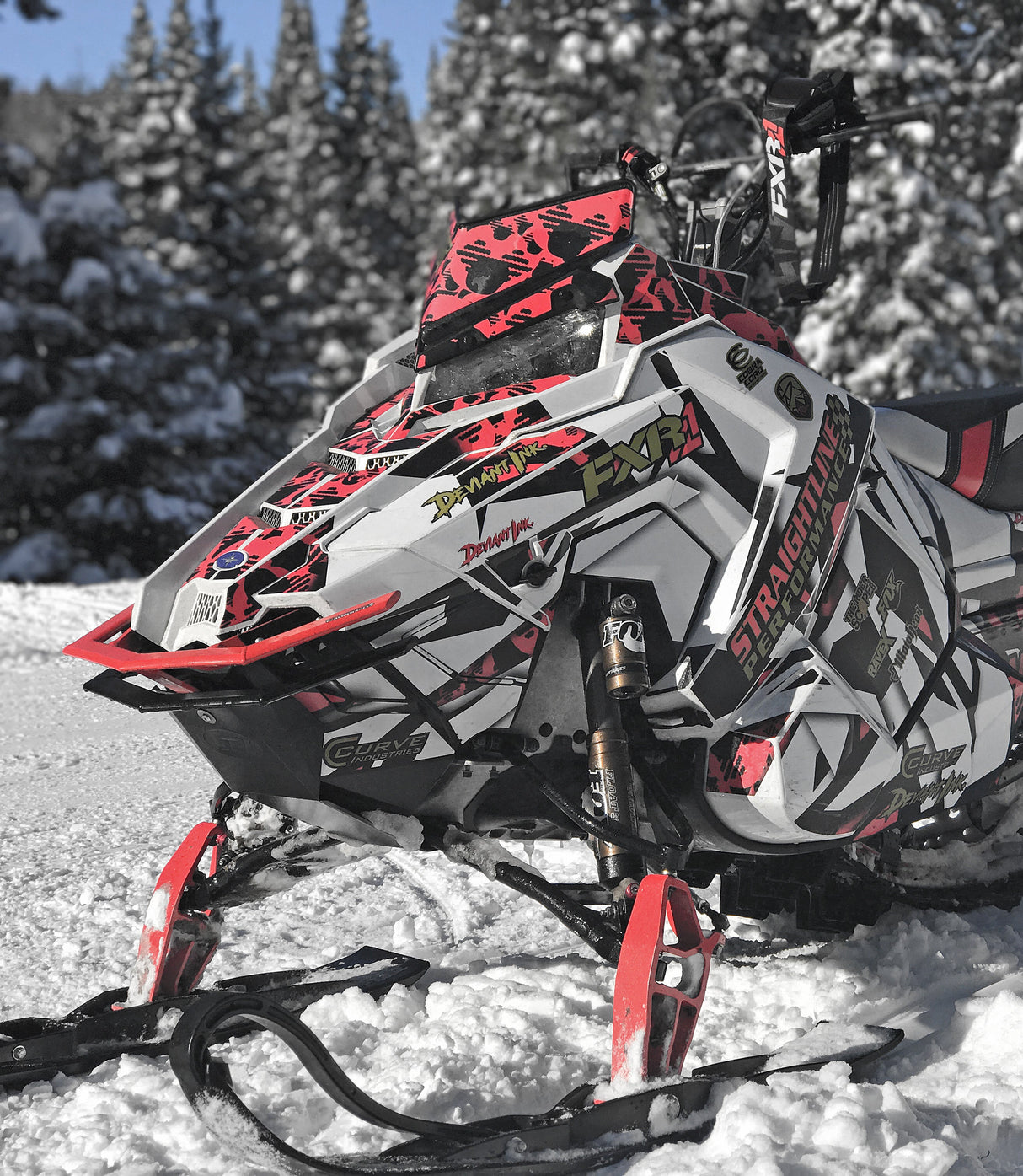 STRAIGHTLINE Red Frt Bump Pol Axys Sport Series S/M 182-109-POLARIS RED
