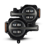 AlphaRex 21-23 Ford Bronco NOVA LED Proj Headlights Alpha-Black w/Activ Light/Seq Signal/DRL 880259