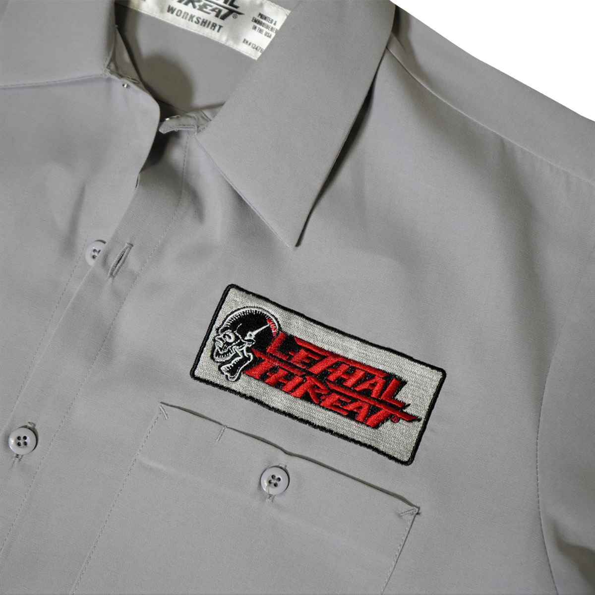 LETHAL THREAT High Compression Pistons Shop Shirt - Gray - 3XL DG60163XXXL