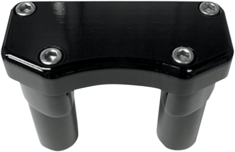 DRAG SPECIALTIES Risers - 3" - Buffalo - Top - Black 0602-0587
