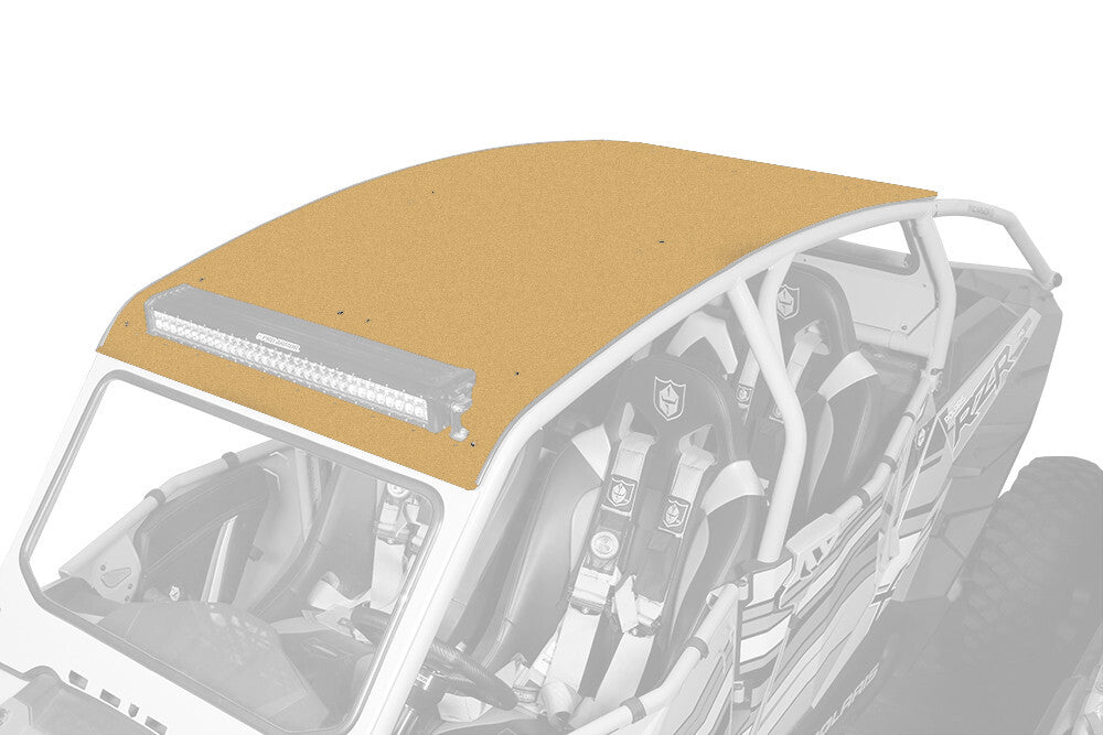PRO ARMOR Asylum Roof W/Light Bar Pocket Gold Matte P144R121GM