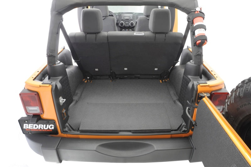 BedRug 07-10 Jeep JK Unlimited 4Dr Rear 5pc BedTred Cargo Kit (Incl Tailgate & Tub Liner) BTJK07R4