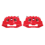 Power Stop 11-19 Chevrolet Silverado 2500 HD Rear Red Calipers w/Brackets - Pair S5306