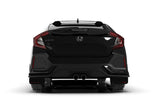 Rally Armor 17-19 Honda Civic Sport & Touring (Hatch) Black UR Mud Flap w/ Red Logo MF51-UR-BLK/RD