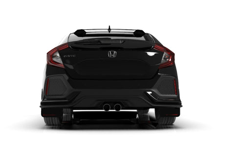 Rally Armor 17-19 Honda Civic Sport & Touring (Hatch) Black UR Mud Flap w/ Red Logo MF51-UR-BLK/RD