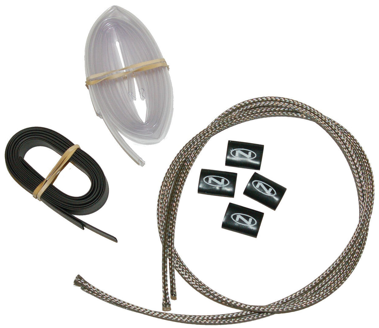 NAMZ CUSTOM CYCLEExt Handlebar Diy Kit 2 Stainless 2 Clear 2 BlkNHCH-40DIY