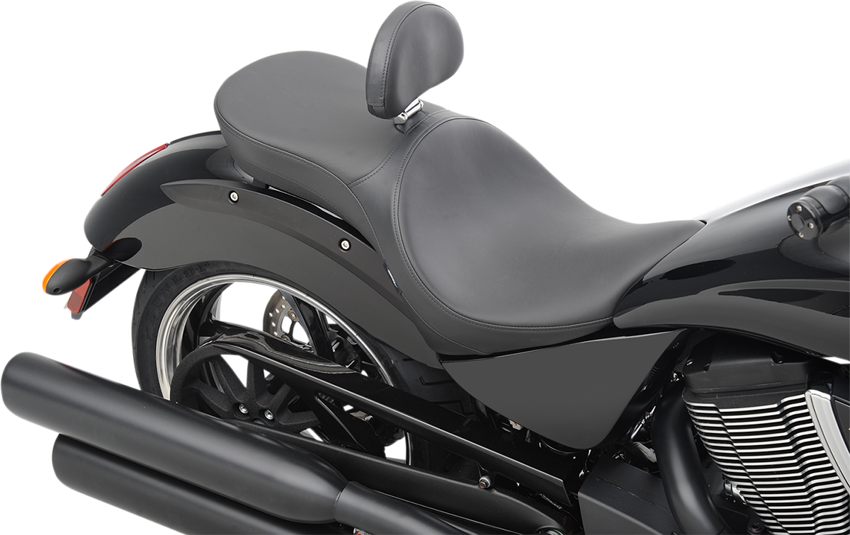 DRAG SPECIALTIES Low Profile Seat - Driver's Backrest - Smooth - Vegas N/F 14-16 GUNNER 0810-1605