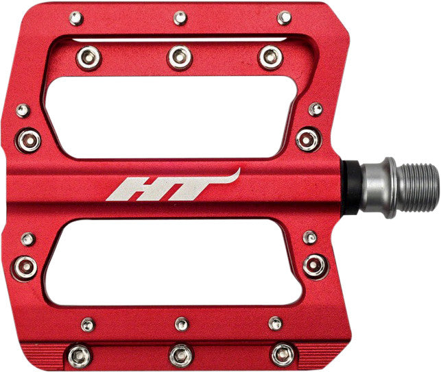 HT COMPONENTS An14 Alloy Pedal Red 94x95x17mm 102001AN14A103101
