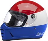 BILTWELL Lane Splitter Helmet - Gloss Podium Red/White/Blue - 2XL 1004-549-106