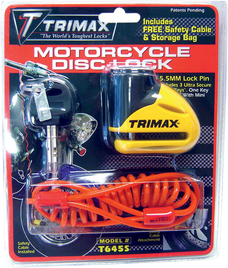 TRIMAX Disc Lock - Yellow - 5.5mm T645S 4010-0181