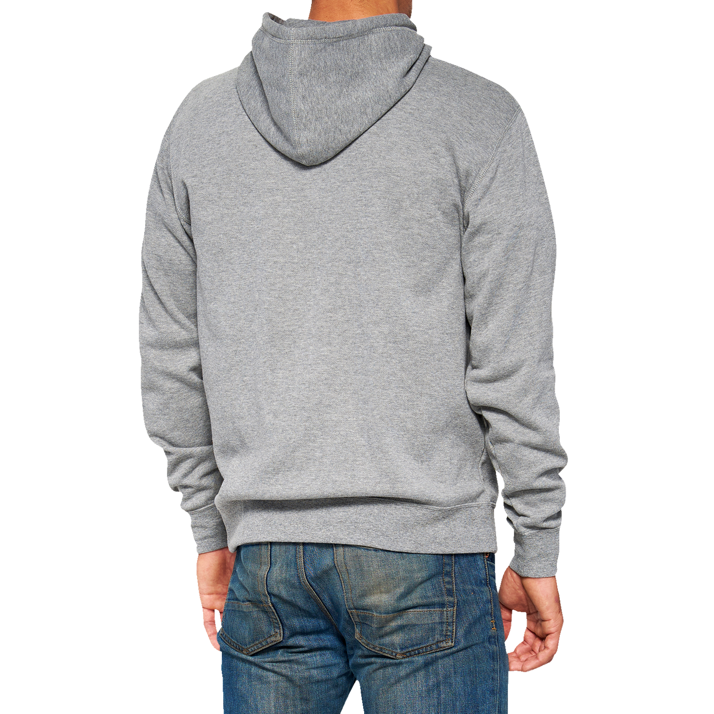 100% Icon Pullover Hoodie - Gray - Large 20029-00017