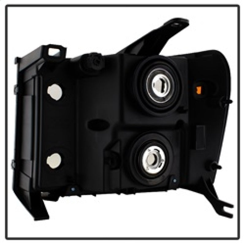 Xtune GMC Sierra 07-13 Crystal Headlights Black HD-JH-GSIE07-AM-BK 9034749