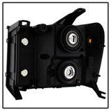 Xtune GMC Sierra 07-13 Crystal Headlights Black HD-JH-GSIE07-AM-BK 9034749