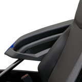 SHOW CHROME Kaliber Armrest Pads - Black w/ Blue Stitching - Slingshot '15-'22 H44-1BLUE