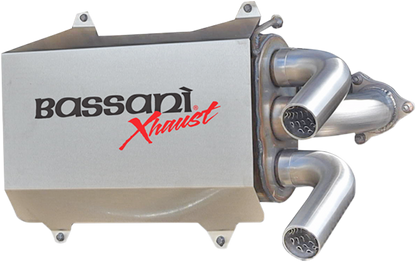 BASSANI XHAUST Muffler - Stainless Steel - RZR XP 1000  Turbo 2016-2018 6R1017T