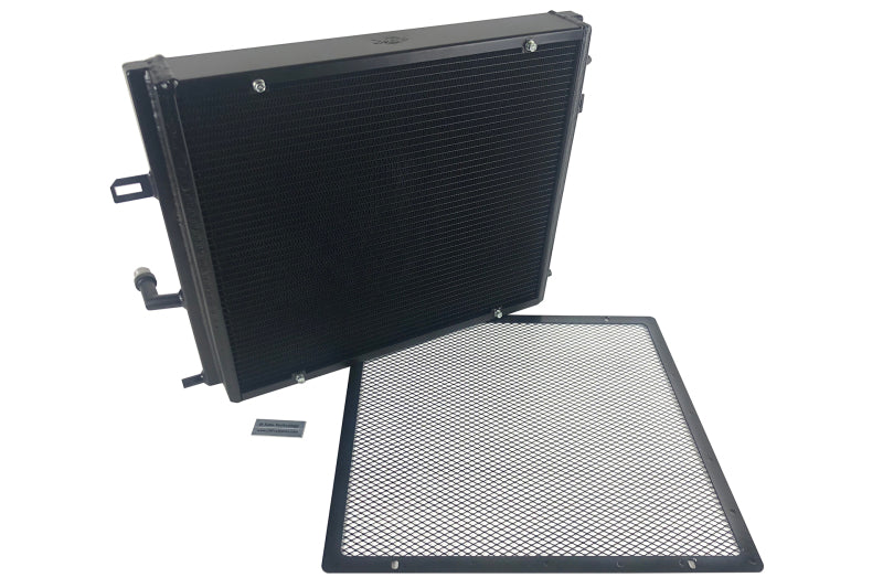CSF BMW B58/B48 Front Mount Triple-Pass Heat Exchanger w/Rock Guard - Black 8131B