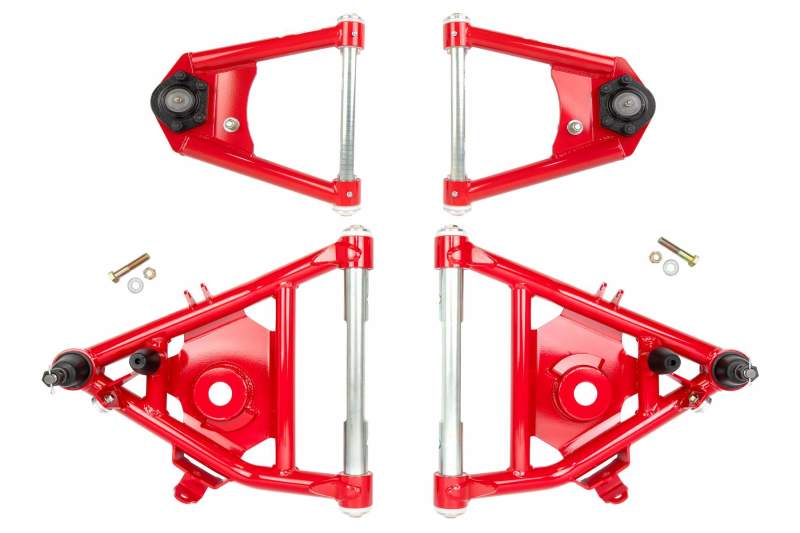 UMI Performance 73-87 GM C10 Street Performance A-Arm Kit - Red 643233-R