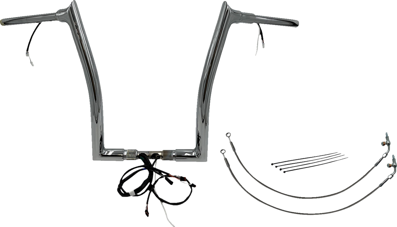 FAT BAGGERS INC. Handlebar Kit - Pointed Top - 16" - Chrome 801316