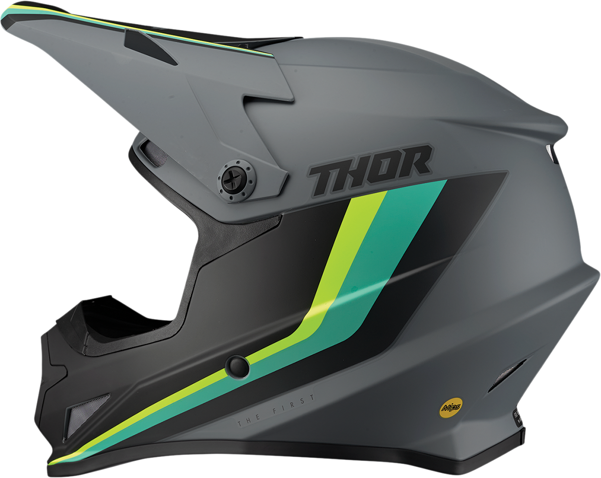 THOR Sector Helmet - Runner - MIPS - Gray/Teal - Medium 0110-7304