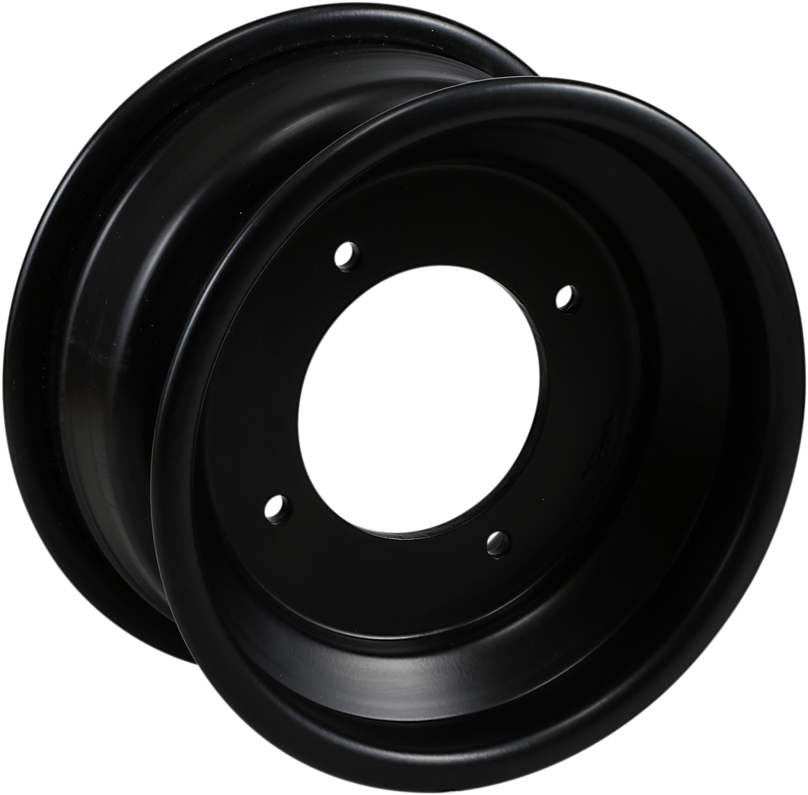 AMS Rolled-Lip Spun Wheel - Front - Black - 10x5 - 4/156 - 3+2 261RL105156B3
