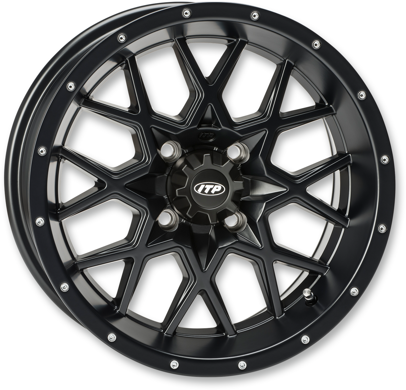 ITP Wheel - Hurricane - Front/Rear - Black - 16x7 - 4/137 - 5+2 1621965017B