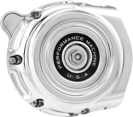 PERFORMANCE MACHINE (PM) Vintage Air Cleaner - Chrome - Big Twin 0206-2130-CH