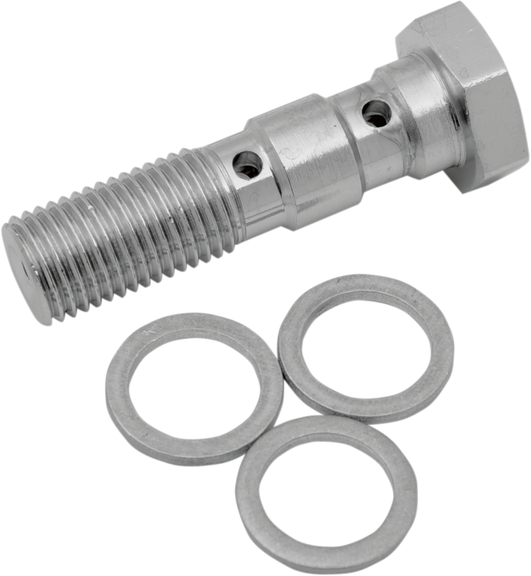 DRAG SPECIALTIES Banjo Bolt - 3/8-24 - Dual 117