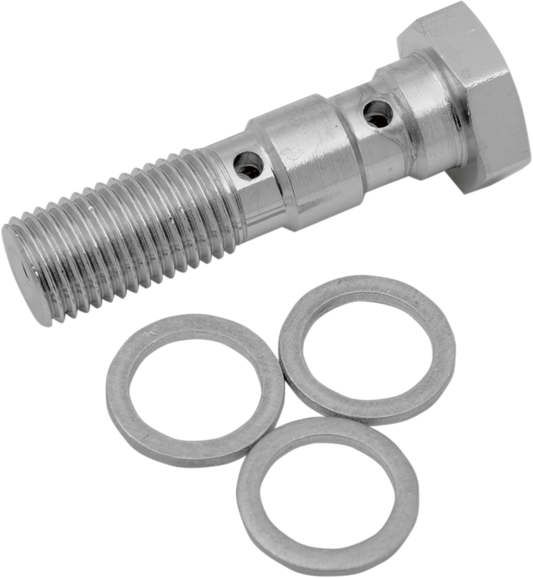 DRAG SPECIALTIES Banjo Bolt - 3/8-24 - Dual 117