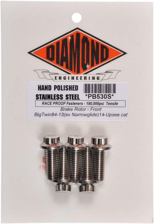 DIAMOND ENGINEERING Bolt Kit - Rotor - Front PB530S