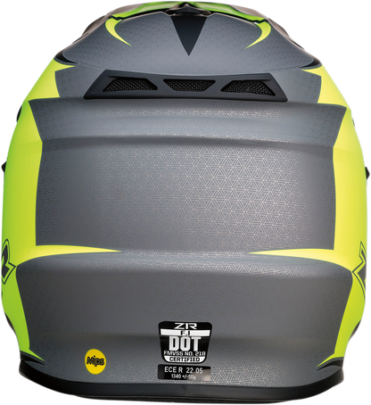 Z1R F.I. Helmet - MIPS - Hysteria - Hi-Vis Yellow/Gray - XS 0110-6439