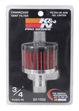 K&N Steel Base Crankcase Vent Filter .75in Vent OD x 2in OD x 1.5in Height 62-1030