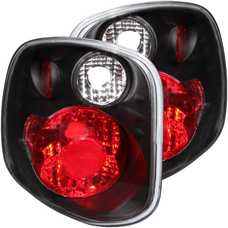ANZO 2001-2003 Ford F-150 Taillights Black 211143