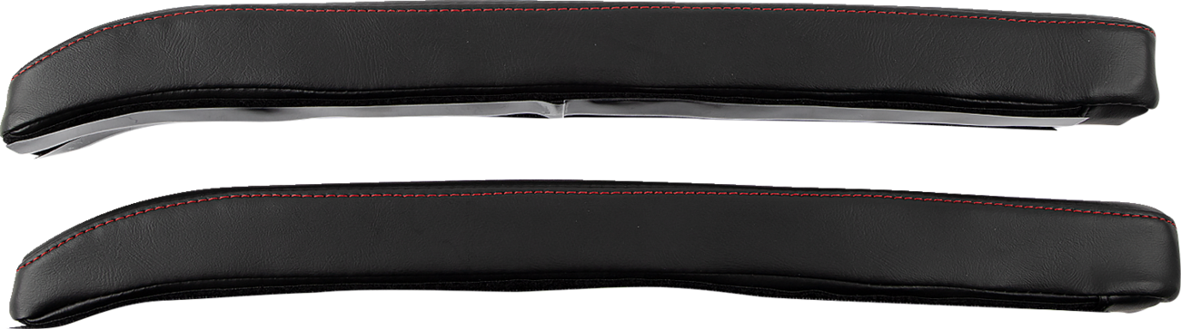 SHOW CHROME Kaliber Armrest Pads - Black w/ Red Stitching - Slingshot '15-'22 H44-1RED