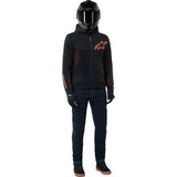ALPINESTARS Chrome Air Sport Hoodie - Black/Red Fluo - 2XL 4200425-1030-2XL