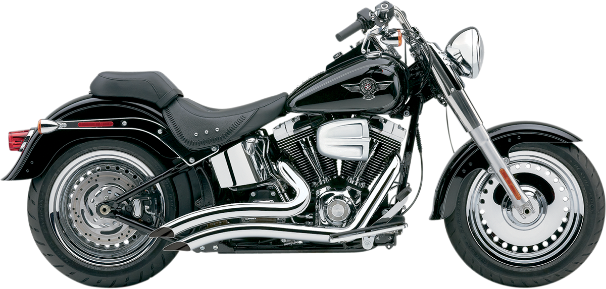 COBRA Speedster Swept Short Exhaust - Chrome - '86-'06 Softail 6223