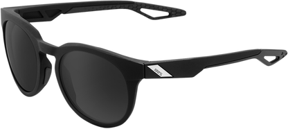 100% Campo Sunglasses - Matte Black - Smoke 61026-019-57