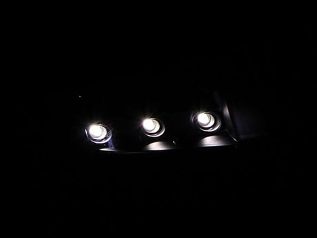 ANZO 2009-2010 Toyota Corolla Crystal Headlight Black Amber 121541