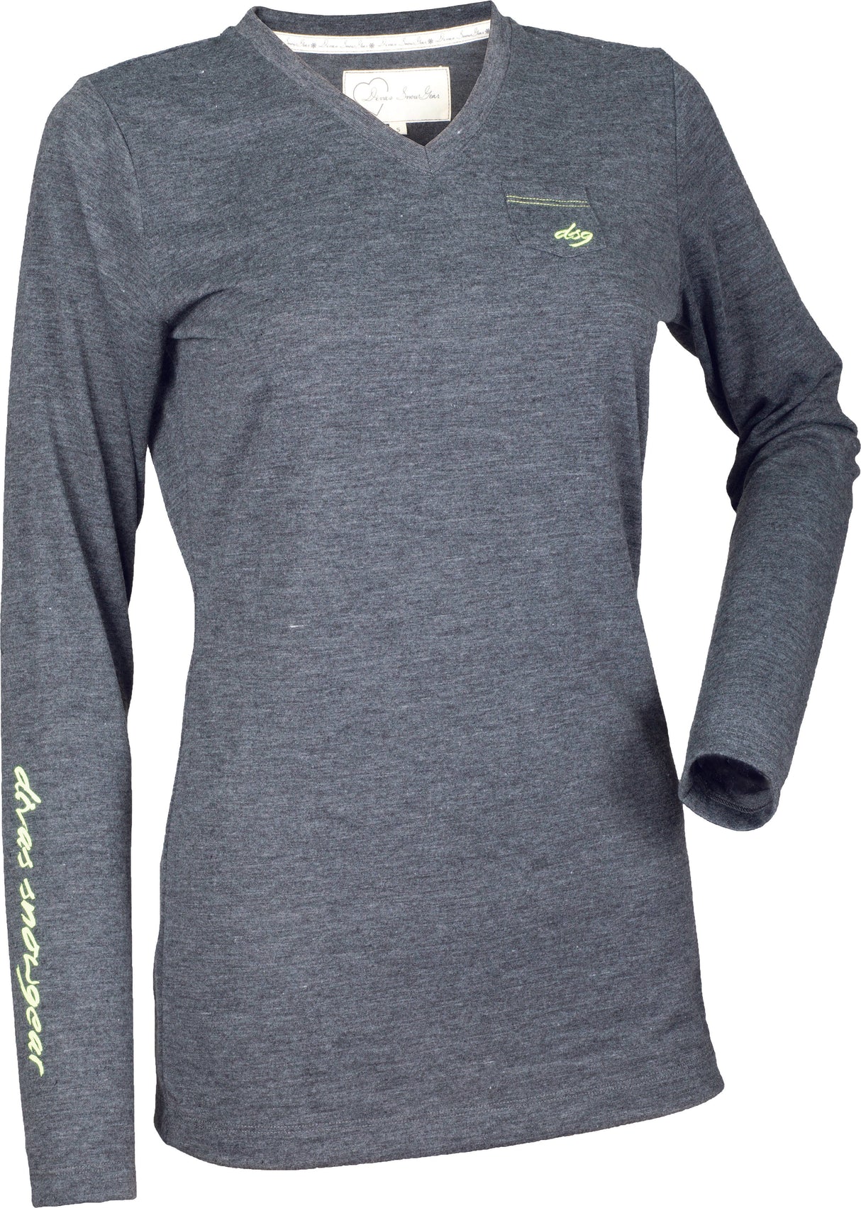 DSG Simple Long Sleeve Tee Dark Black X 35547