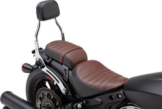 COBRA Detachable Backrest - Mini - Chrome - Bobber 502-2015