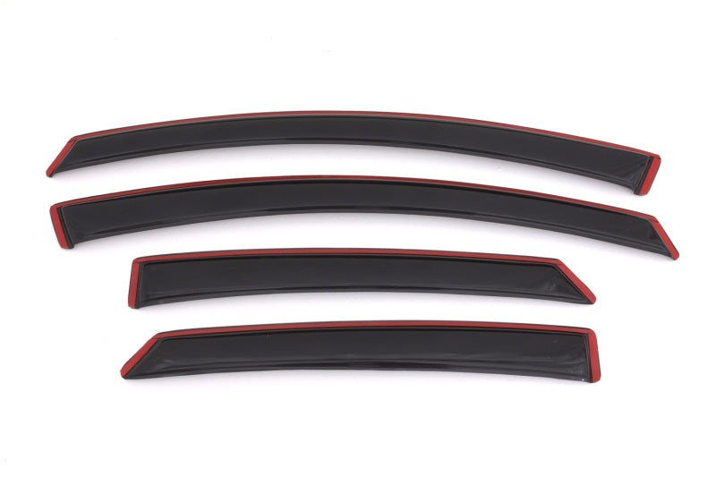 AVS 13-18 Ford Fusion Ventvisor In-Channel Front & Rear Window Deflectors 4pc - Smoke 194714