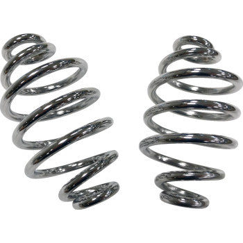 DRAG SPECIALTIES Seat Springs - Chrome - 4" 0820-0238