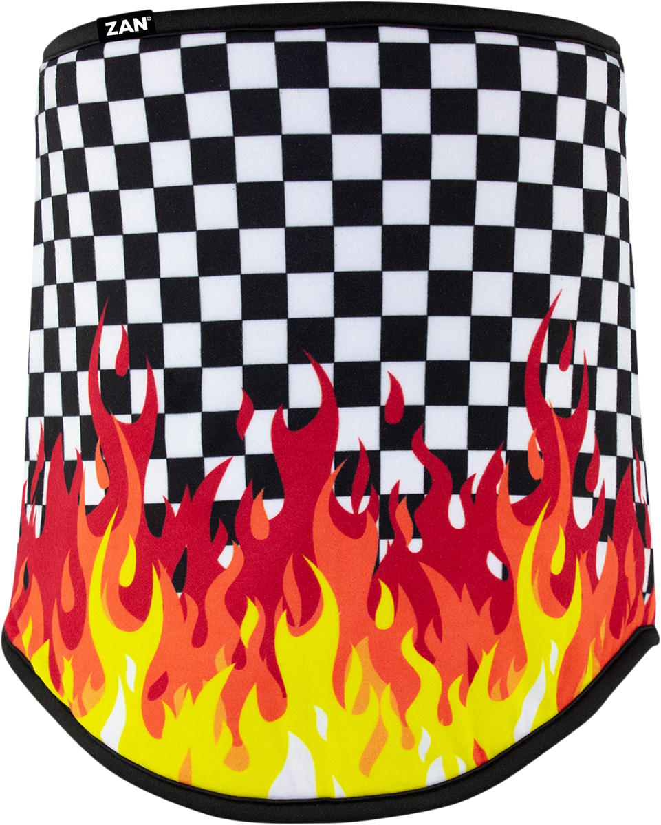 ZAN HEADGEAR SportFlex Neck Gaiter - Checkered Flames WFL450